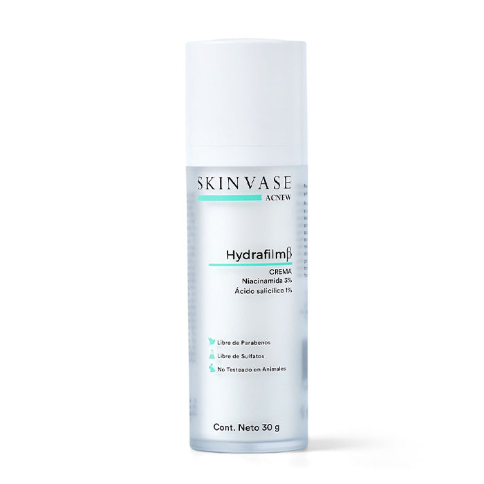 Skinvase Hydrafilm Beta | Crema facial para el Acné 30 ml | Controla el Sebo