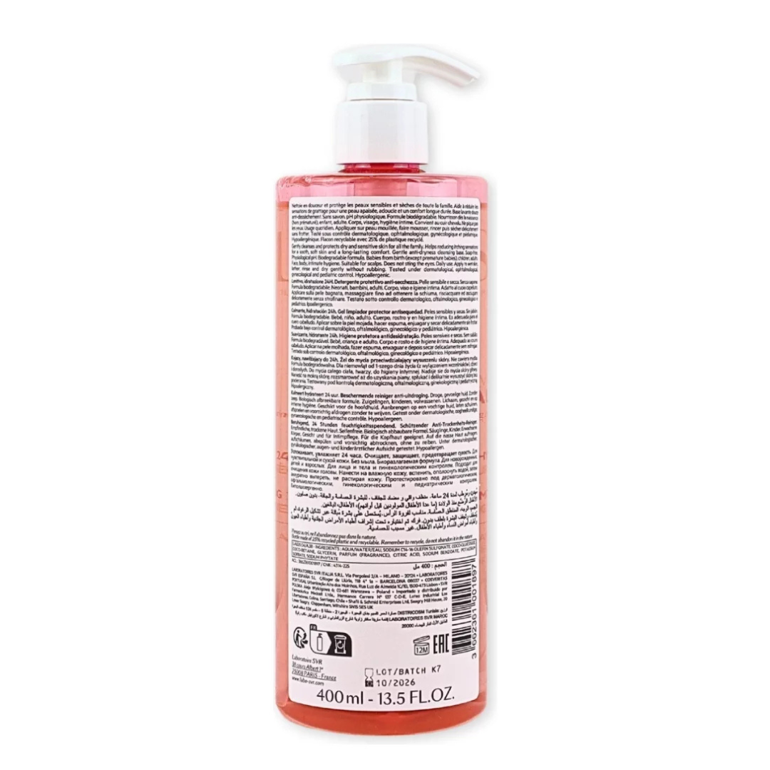 SVR | Gel limpiador Corporal y Facial 400 ml | Piel Sensible