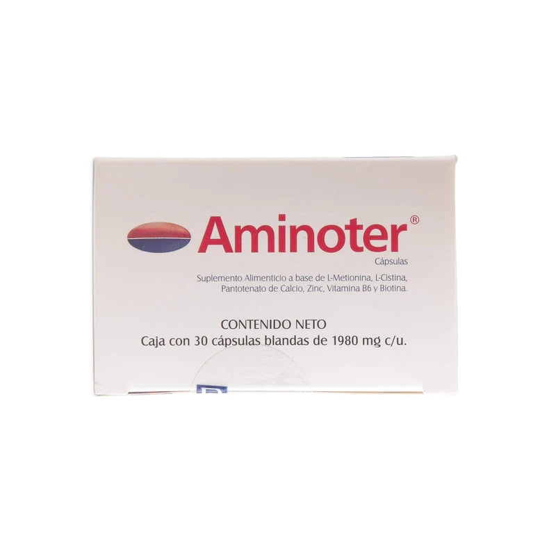 Aminoter | Suplemento Alimenticio | 30 cápsulas | Para la  Caída del Cabello