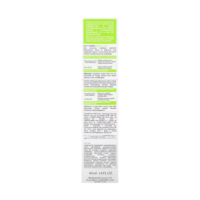 SVR | Sebiaclear MAT+PORES | 40 ML