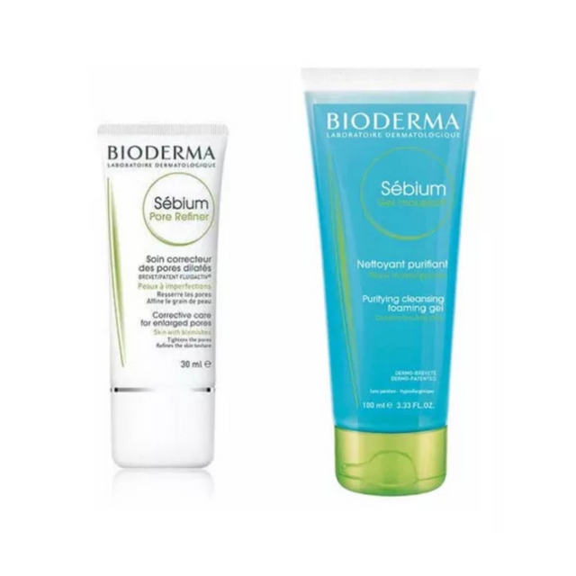 BIODERMA KIT SEBIUM PORE REFINER + SEBIUM GEL 100 ML