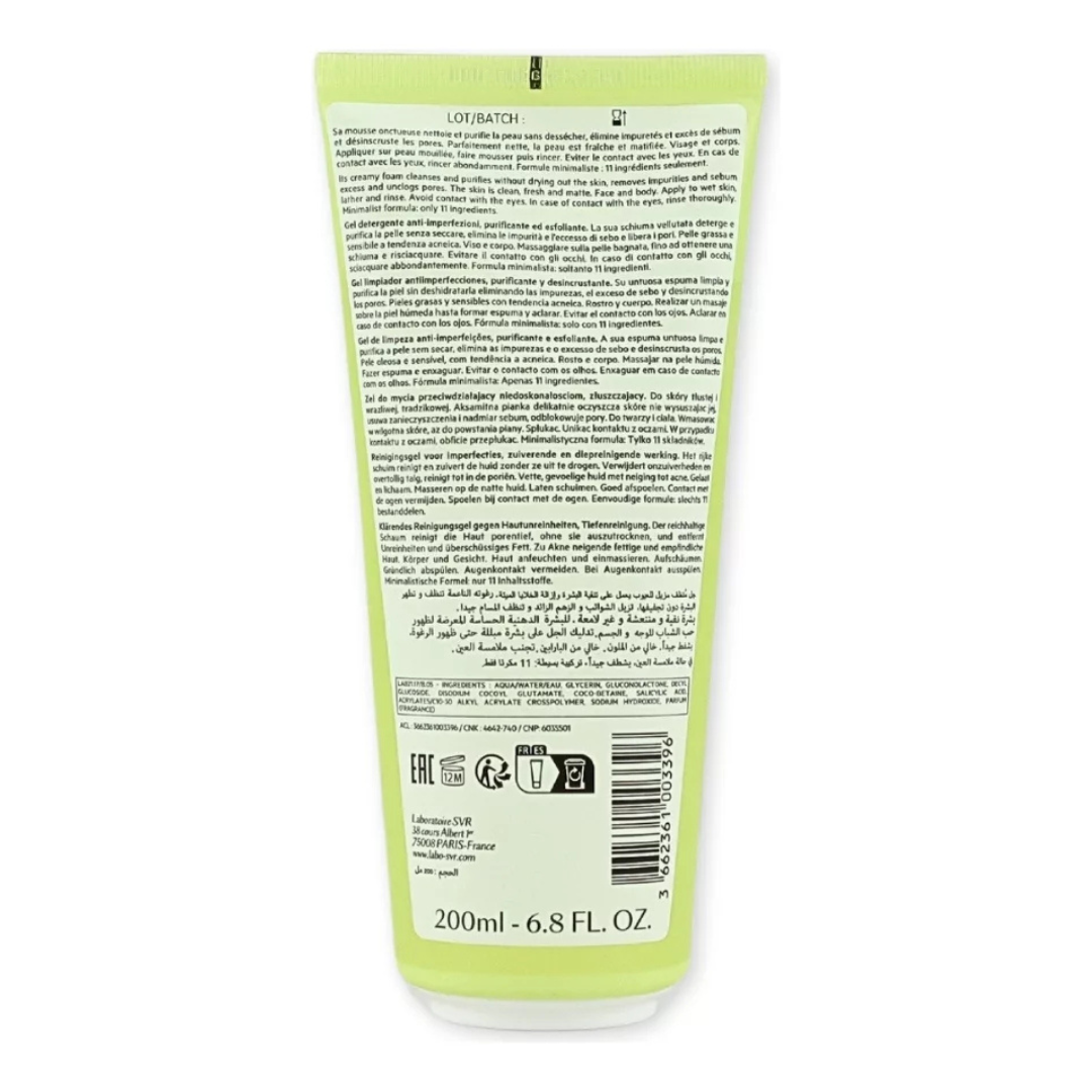 SVR | Sebiaclear Gel Moussant 200 ml | Gel facial