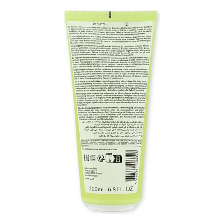 SVR | Sebiaclear Gel Moussant 200 ml | Gel facial