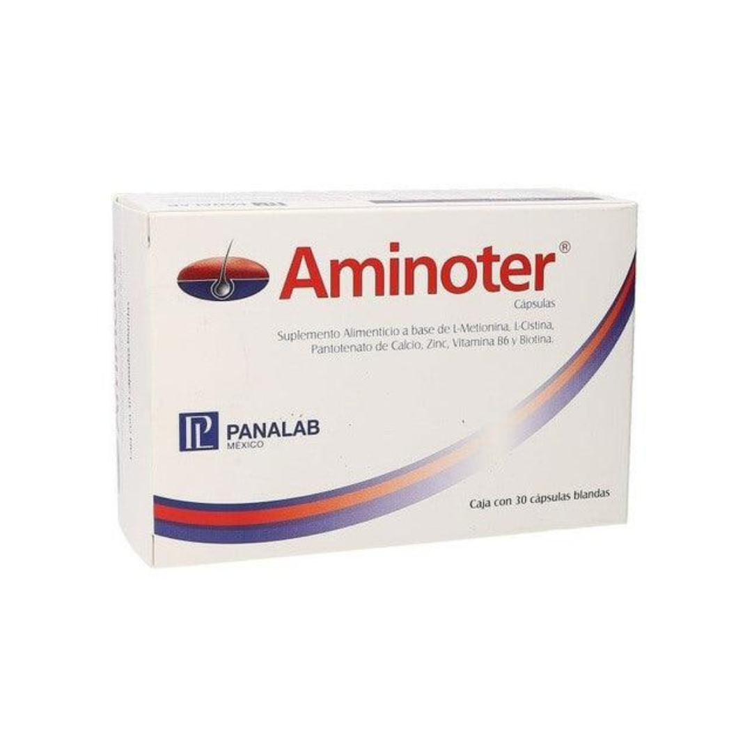 Aminoter | Suplemento Alimenticio | 30 cápsulas | Para la  Caída del Cabello