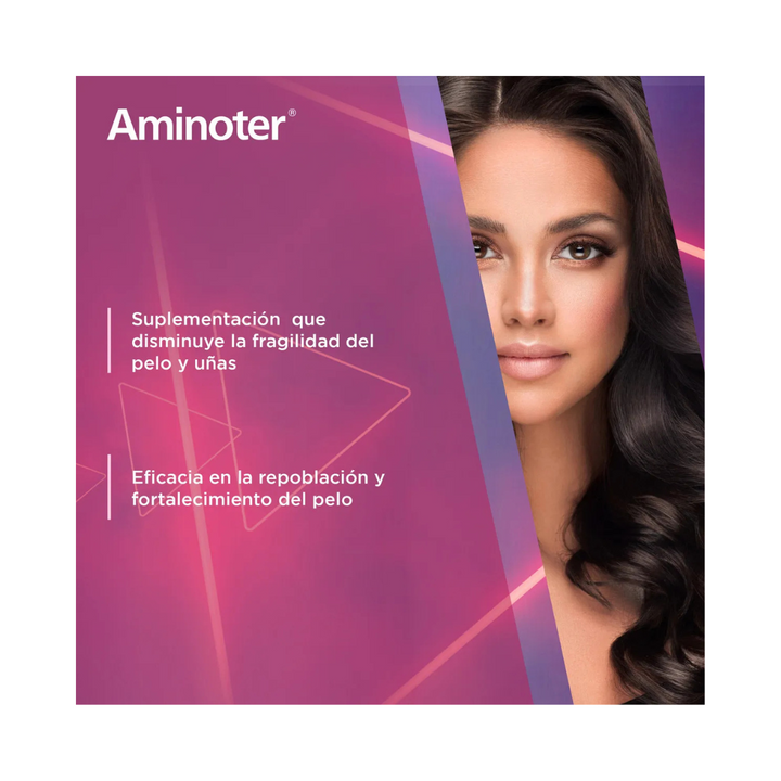 Aminoter | Suplemento Alimenticio | 30 cápsulas | Para la  Caída del Cabello