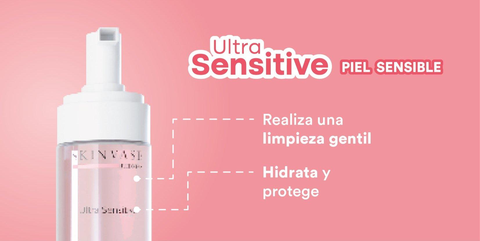 SKINVASE ESPUMA ULTRA SENSITIVE LIMPIEZA SUAVE 150 ML