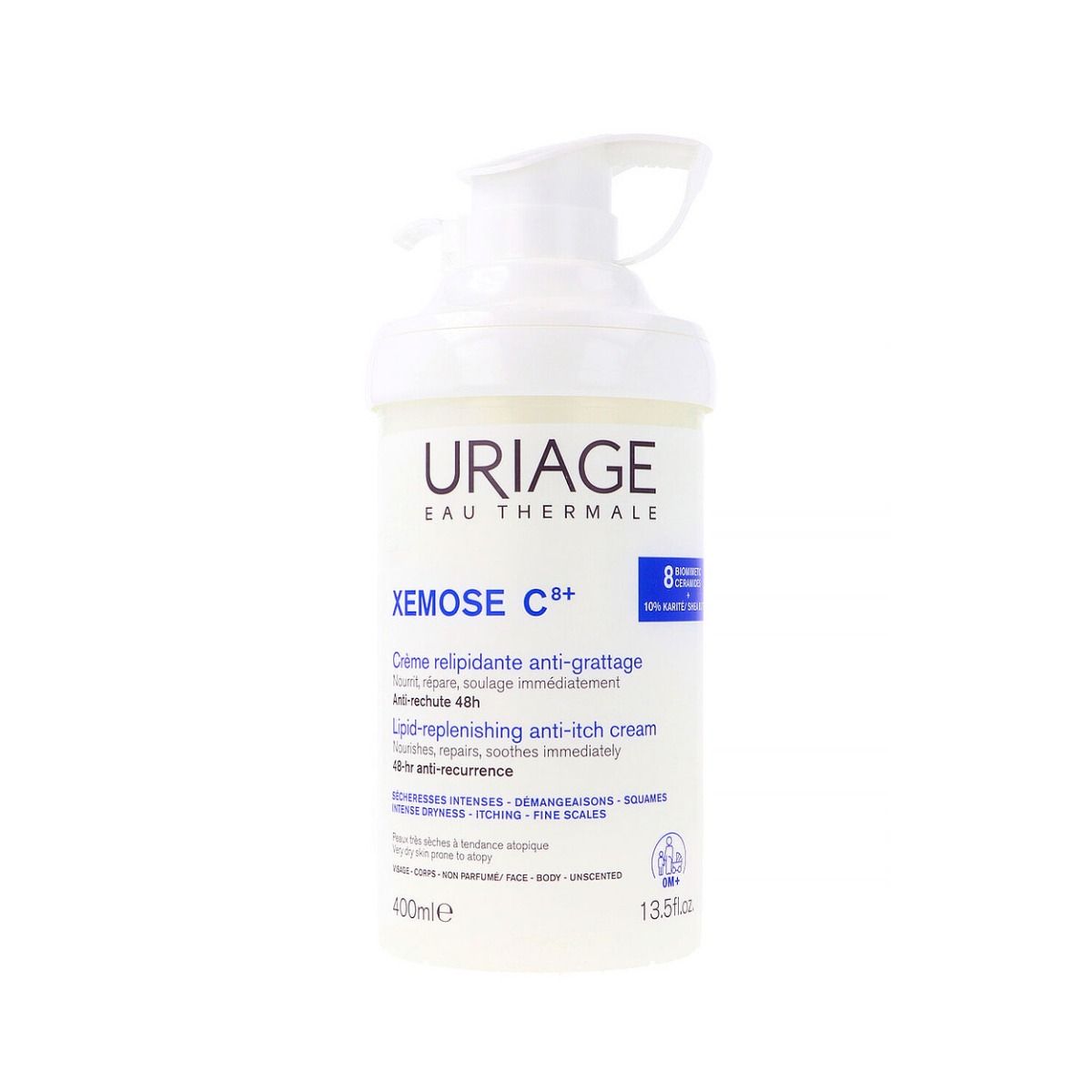Uriage Xémose Crema Hidratante 400 ml | Piel Seca y Atópica | Envíos a Todo México