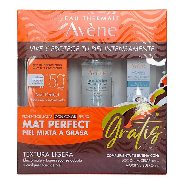 KIT AVENE MAT PERFECT FLUIDO CON COLOR 50+ FPS 50ML