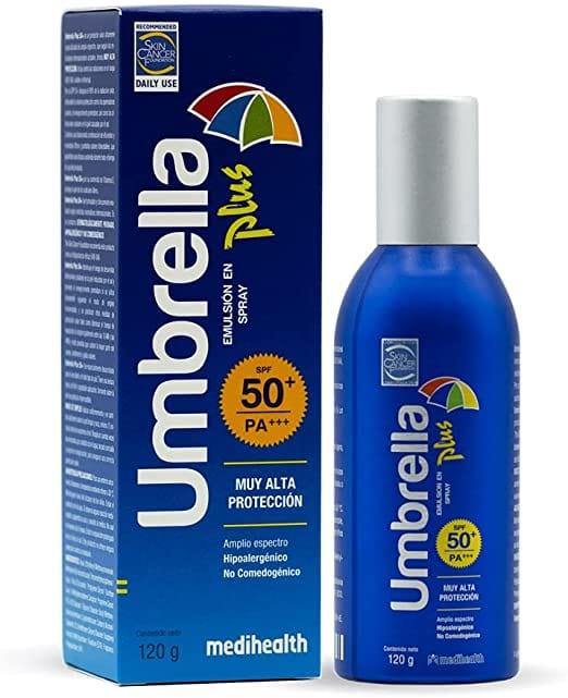 Umbrella Plus Spray SPF 50+, Protector Solar en Spray de Amplio Espectro