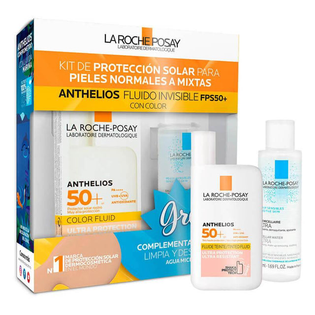 KIT ANTHELIOS COLOR FLUID + EFFACLAR MICELLAR