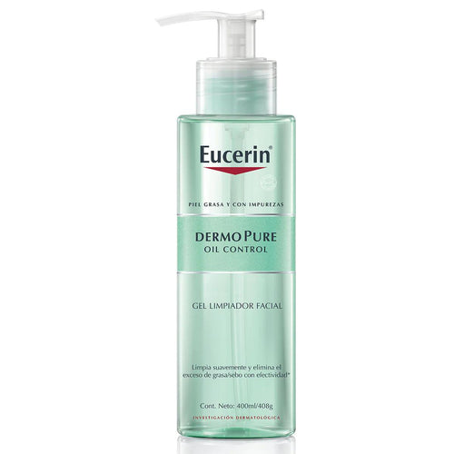 Eucerin Dermopure 200ml | Gel limpiador facial para piel grasa