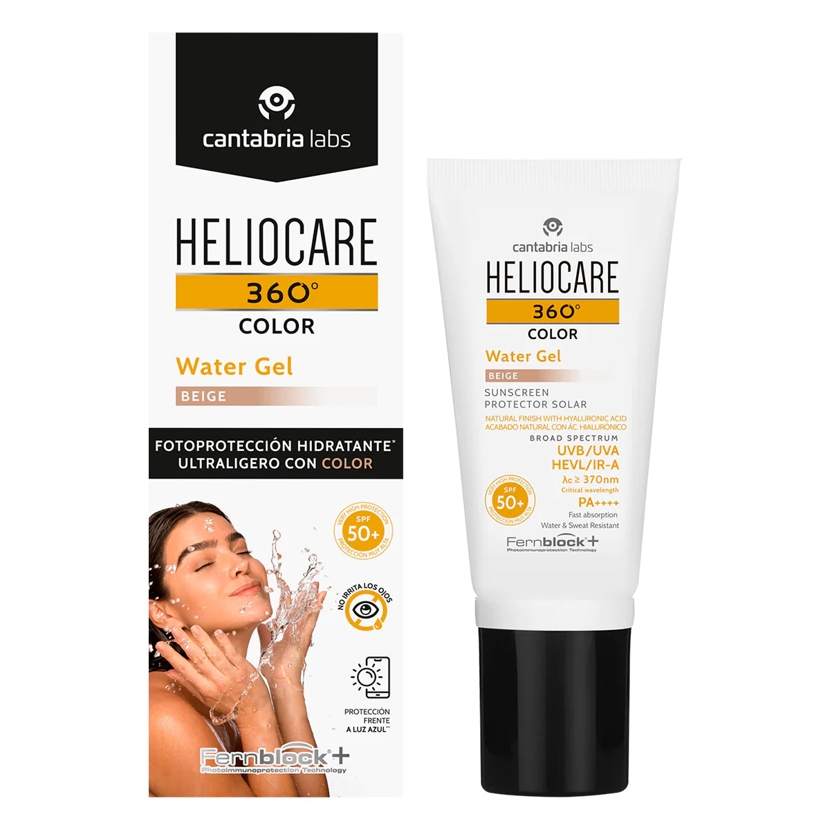 CANTABRIA HELIOCARE 360 WATER GEL COLOR BEIGE SPF50+ 50 ML
