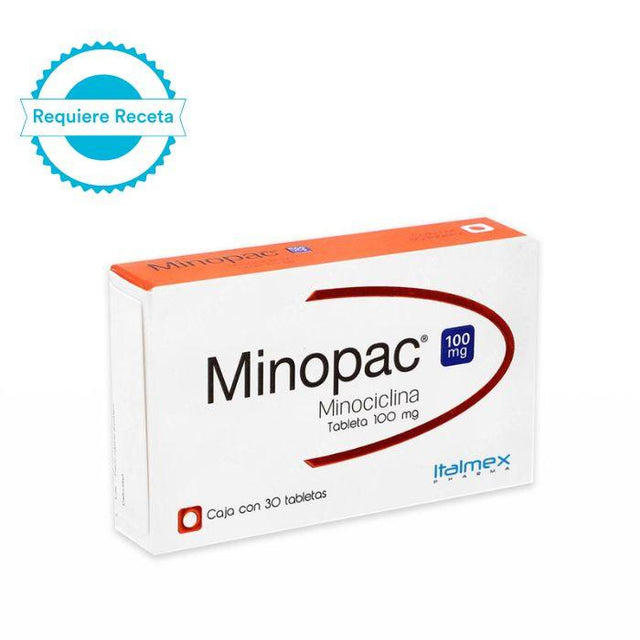 MINOPAC 100 MG 30 TABLETAS