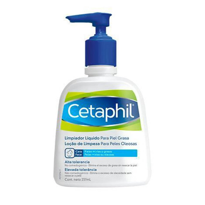 CETAPHIL GEL LIMPIADOR LIQUIDO PARA PIEL GRASA 237 ML.